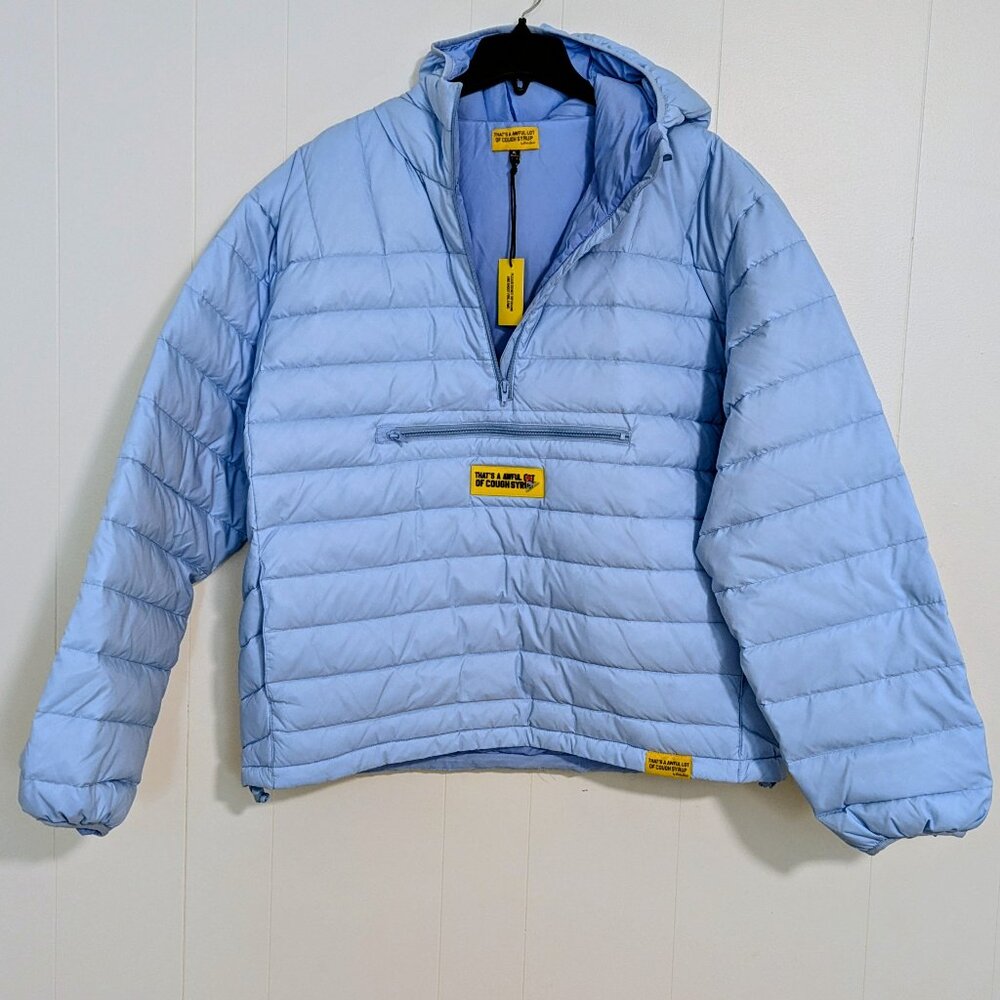 That's A Awful Lot of Cough Syrup 1/4 Zip Puffer - NWT